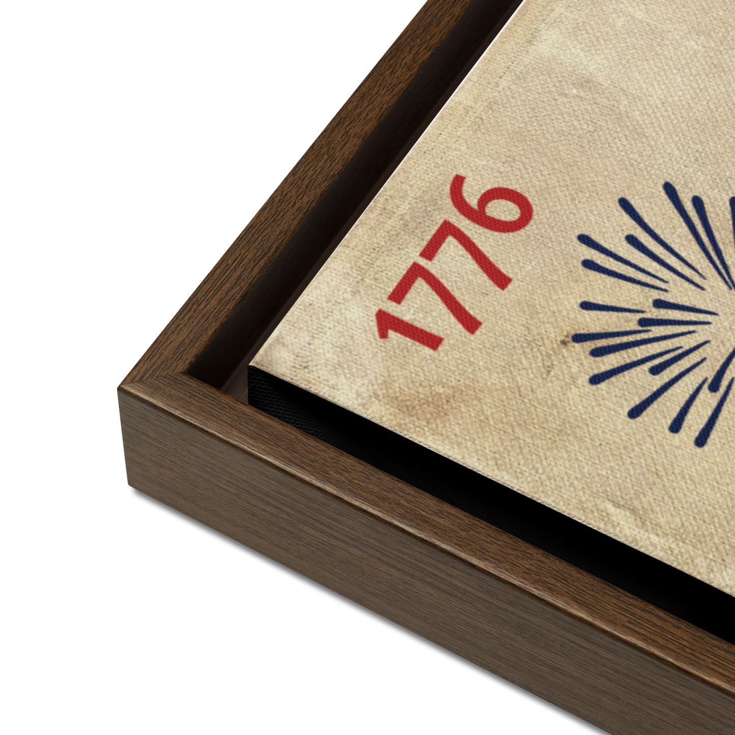 Personalized Fireworks Stand Wood Framed Canvas