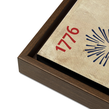 Personalized Fireworks Stand Wood Framed Canvas