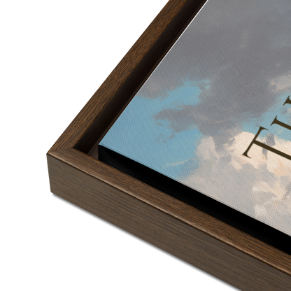 Custom Matthew 7:25 Framed Canvas Wall Art