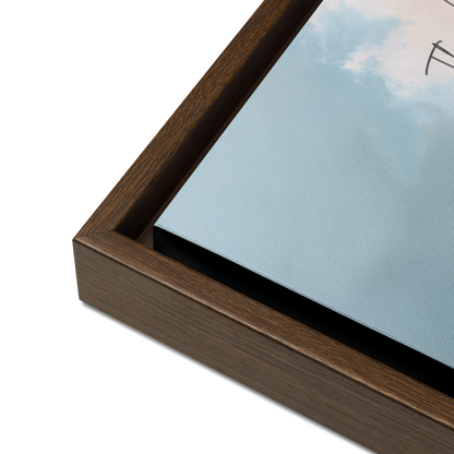 Psalm 23 Framed Canvas: He Restores My Soul