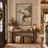 Wood Framed Snowman