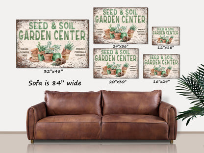 Personalized Garden Center Canvas