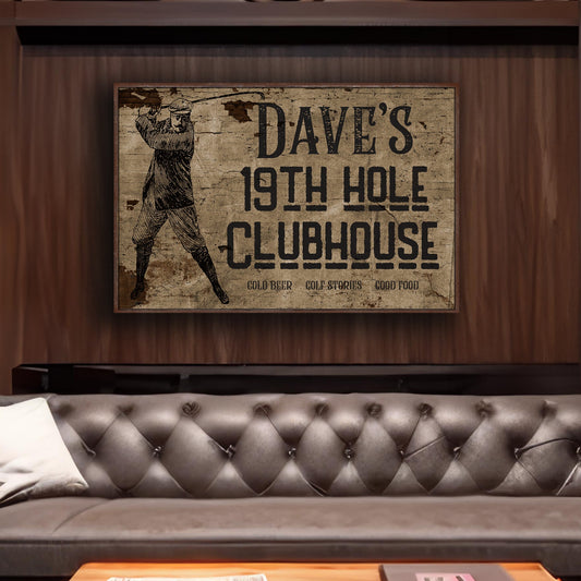 Personalized Golf 19th Hole Clubhouse