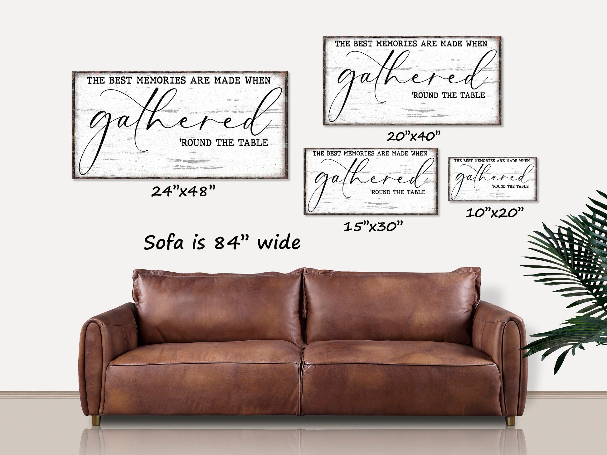 Gathered Round The Table Canvas Sign, Vintage Signs, Modern Farmhouse Decor, Vintage Decor, Farmhouse Gather Sign, Antique Signs