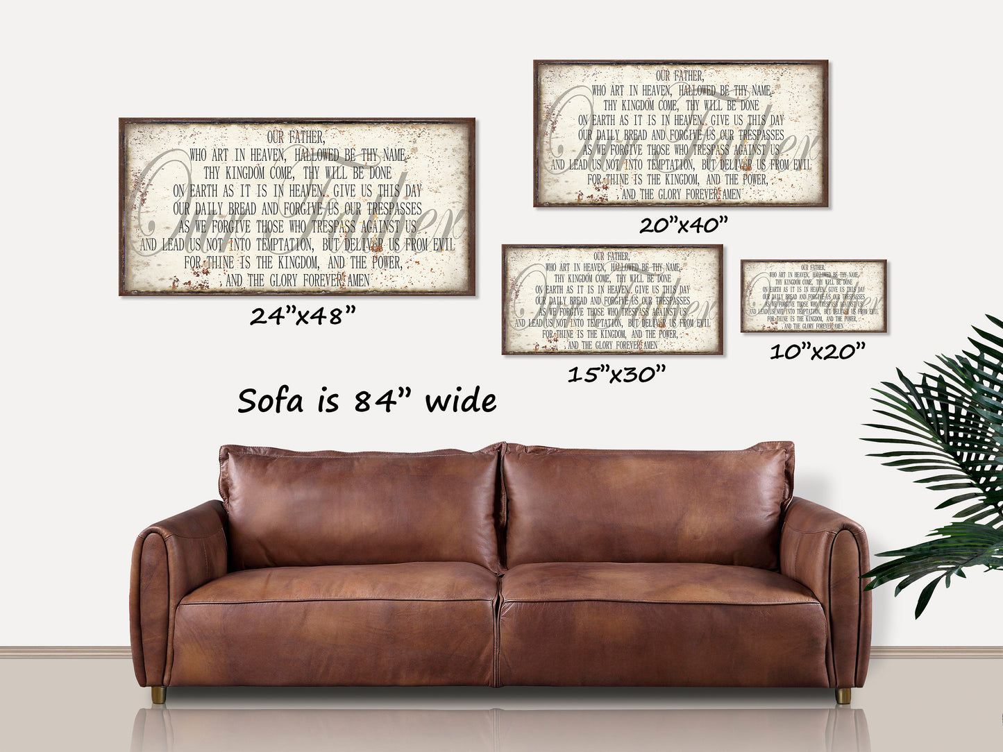 The Lords Prayer Canvas Sign, Christian Gifts, Christian Canvas, Christian Decor, Christian Art, Scripture Sign, Matthew 6 5, Prayer Gifts