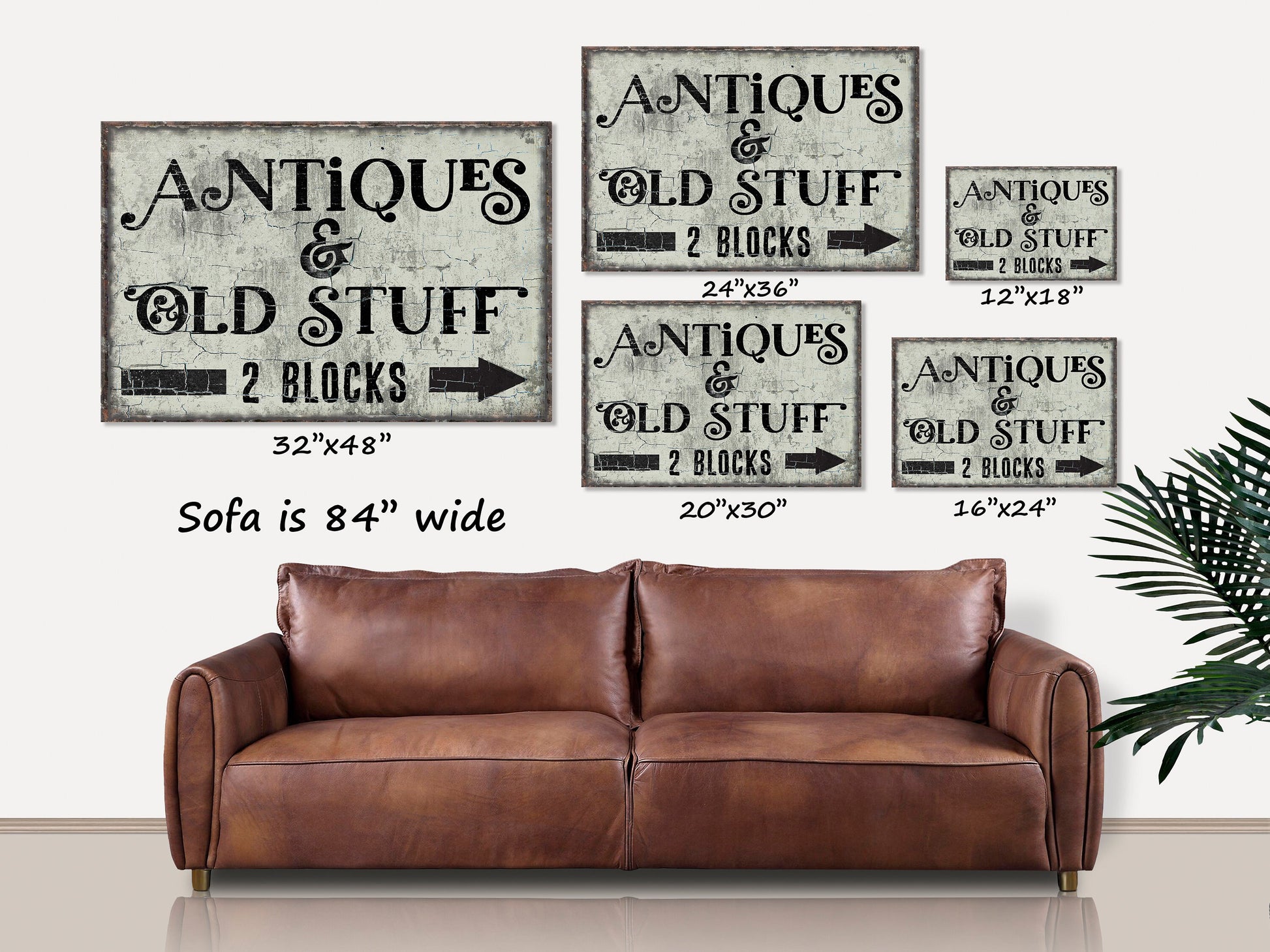 Antiques And Old Stuff Sign, Antique Canvas Sign, Vintage Decor, Vintage Sign, Large Canvas Wall Art, Vintage Farmhouse, Sage Green Decor