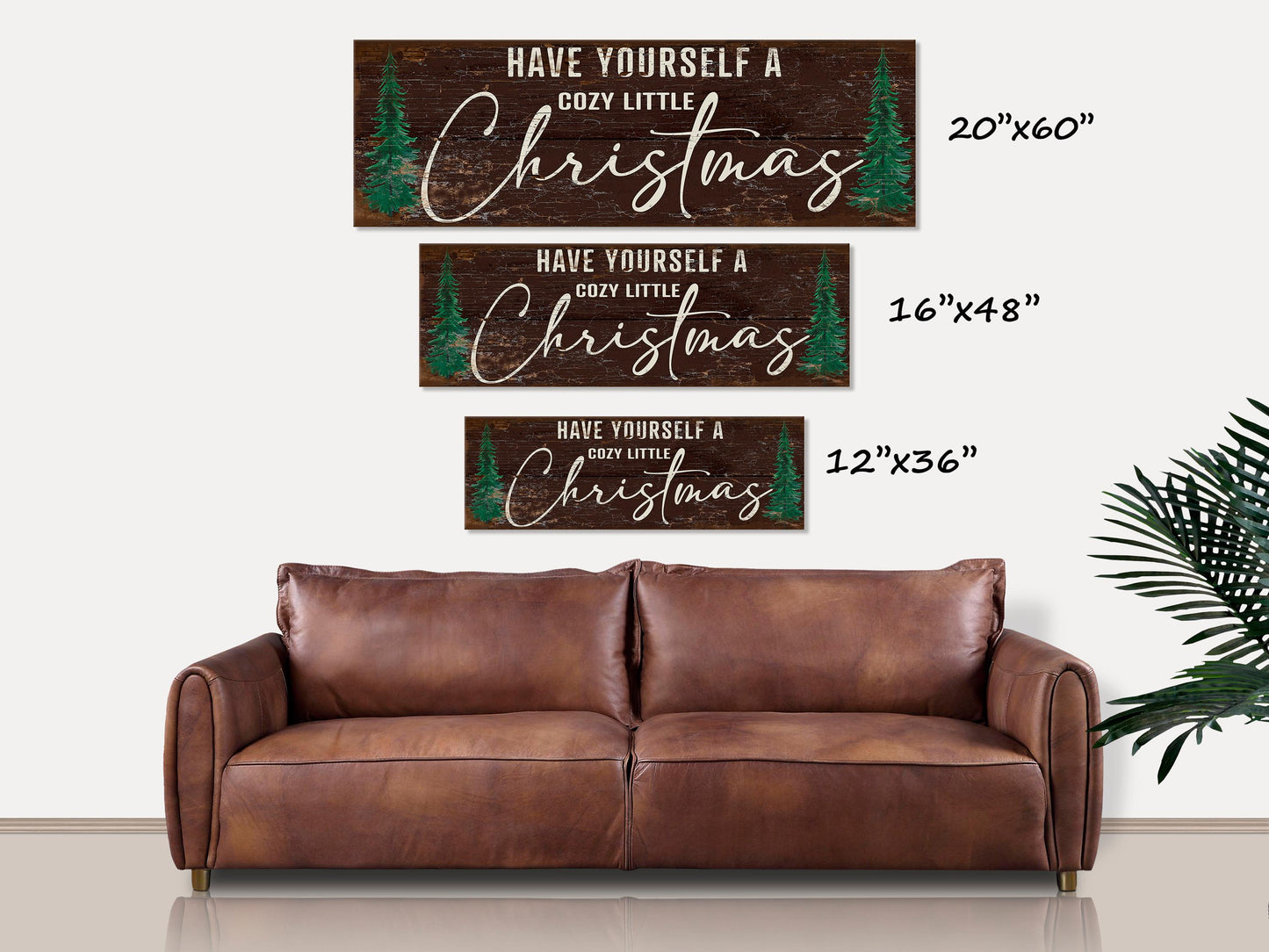 Holiday Decor, Christmas Signs, Canvas Wall Art, Have Yourself A Cozy Little Christmas, Rustic Woodland, Cozy Season Decor, Cozy Home Decor