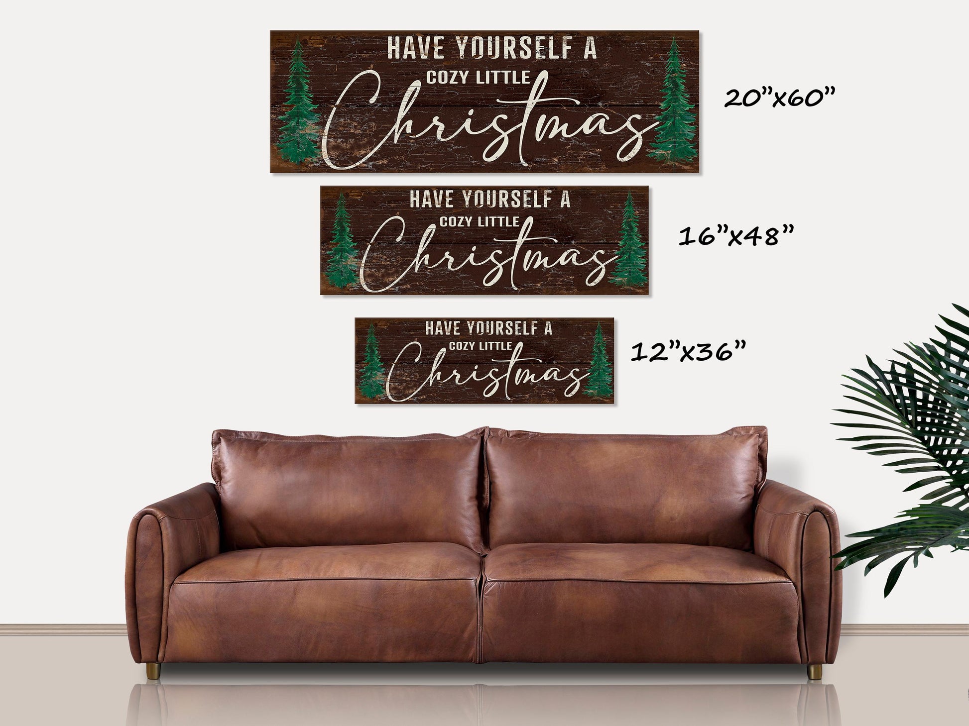 Holiday Decor, Christmas Signs, Canvas Wall Art, Have Yourself A Cozy Little Christmas, Rustic Woodland, Cozy Season Decor, Cozy Home Decor