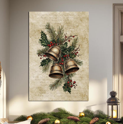sleigh bells canvas sign