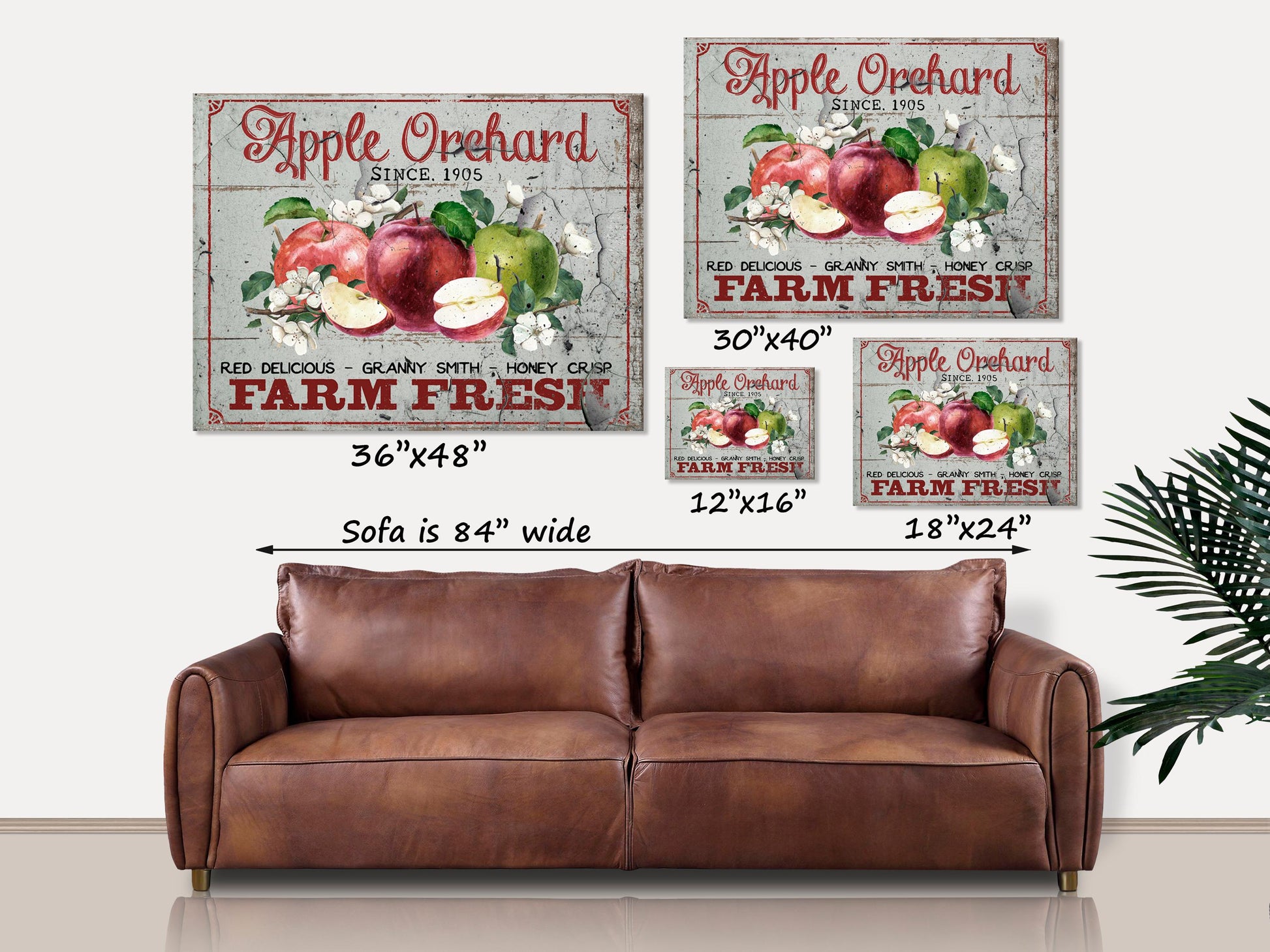 Apple Orchard Sign, Fall Sign, Vintage Fall Decor, Apple Sign, Canvas Wall Art, Vintage Signs, Fall Wall Art, Fall Decorations