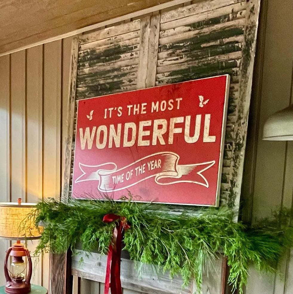 its the Most wonderful time of the year canvas sign