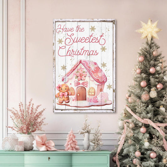 have the sweetest Christmas canvas wall art