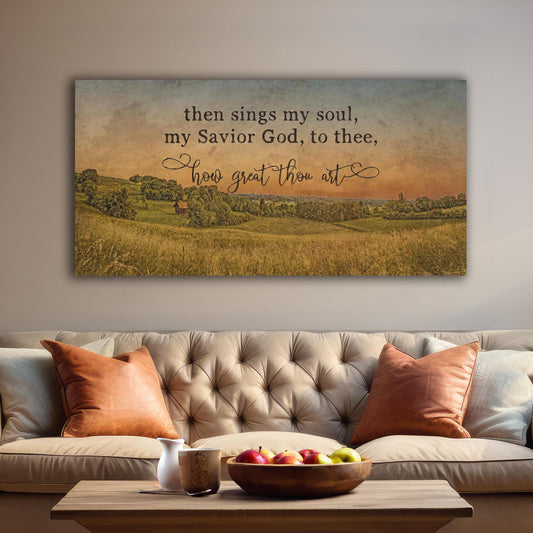 how great thou art canvas wall art