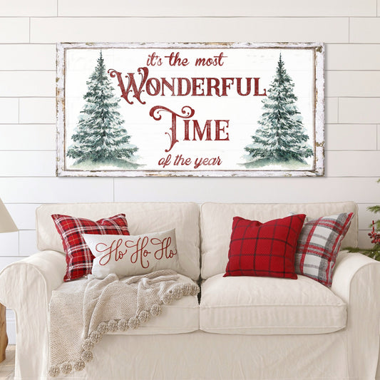 its the most wonderful time of the year christmas canvas wall art