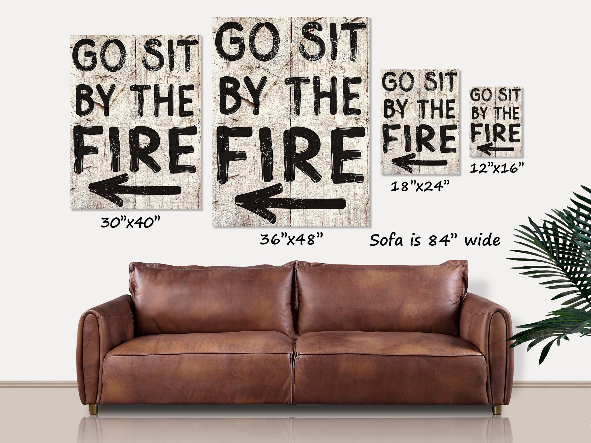 Go Sit By The Fire Canvas Wall Art, Modern Farmhouse Fireplace, Fall Decor, Sit By Fire Sign, Fire Wood Sign, Fireplace Art