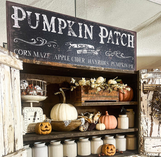 Fall Decor, Pumpkin Patch Sign, Canvas Sign, Thanksgiving Decor, Horizontal Fall Signs, Fall Decorations, Pumpkin Decor, Large Canvas Signs