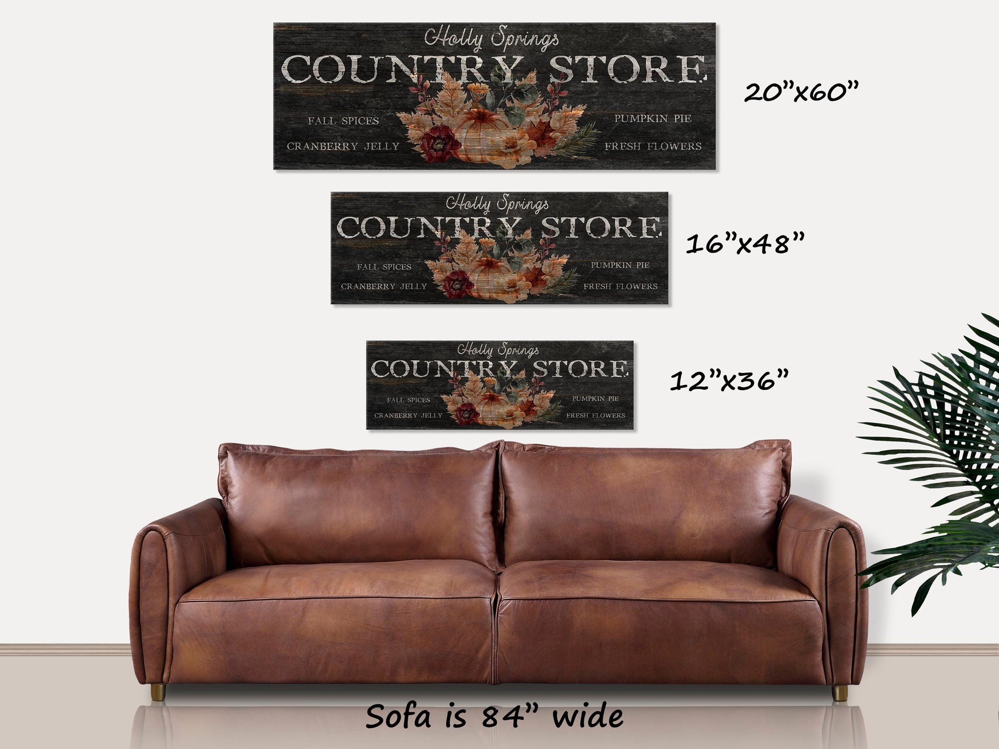 Country Store Sign, Vintage Fall Canvas Sign, Antique Sign, Personalized Vintage Farmhouse Decor, Autumn Decorations, Faux Wood Sign