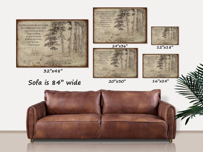 Winnie The Pooh Quote, Fall Decor, Vintage Decor, Kids Room Decor, Vintage Reproduction, Farmhouse Art, Canvas Wall Art, Literary Gifts