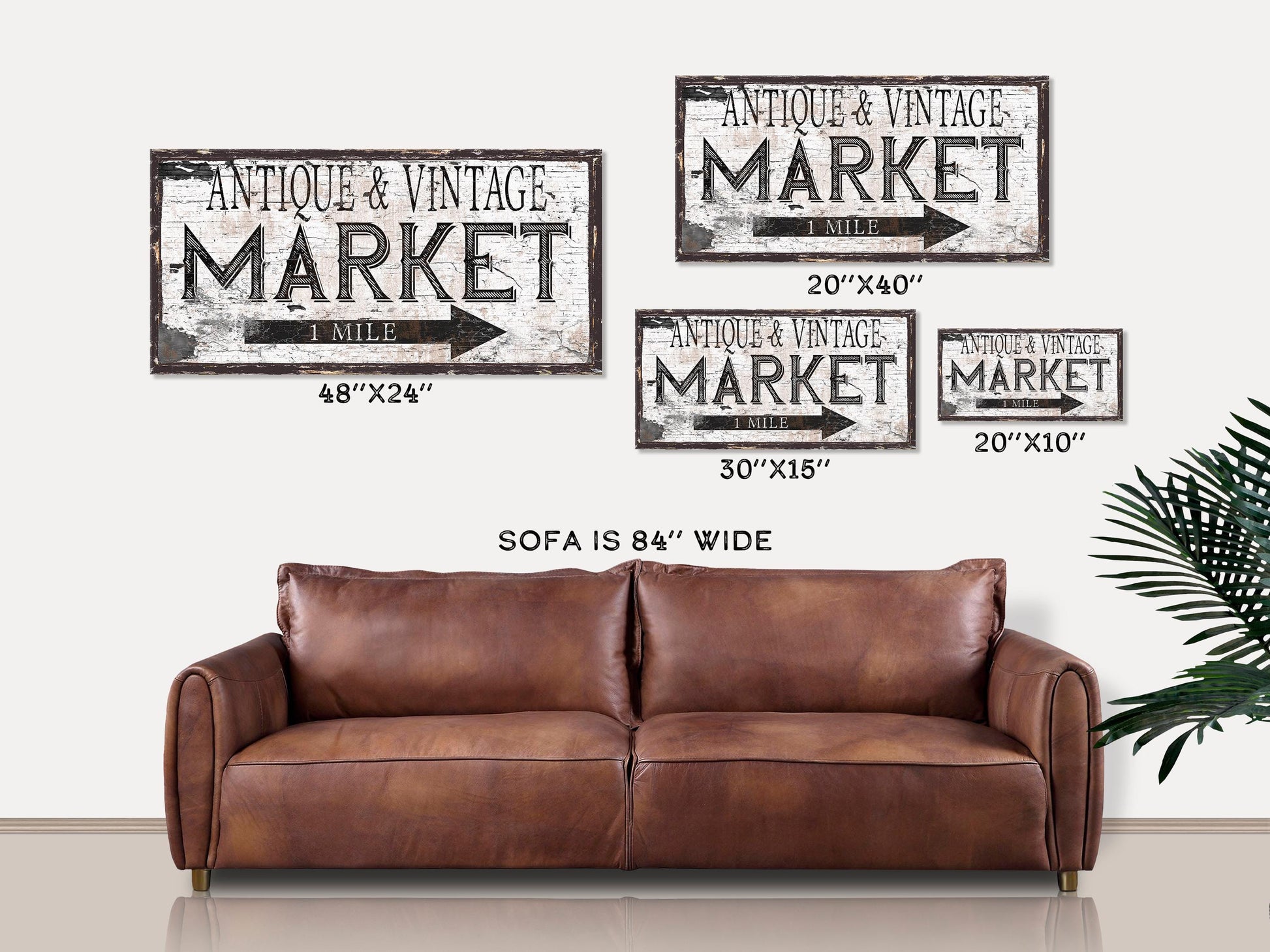 Antique And Vintage Market Sign, Modern Farmhouse Decor, Large Canvas Wall Art, Antiques Sign, Buy Sell Trade, Old Time Signs, Rustic Decor
