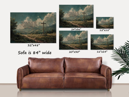 For God So Loved The World Canvas Wall Art, Christian Wall Art, Believer Gifts, John 3:16, Christian Gift, Scripture Sign, Bible Verse Signs