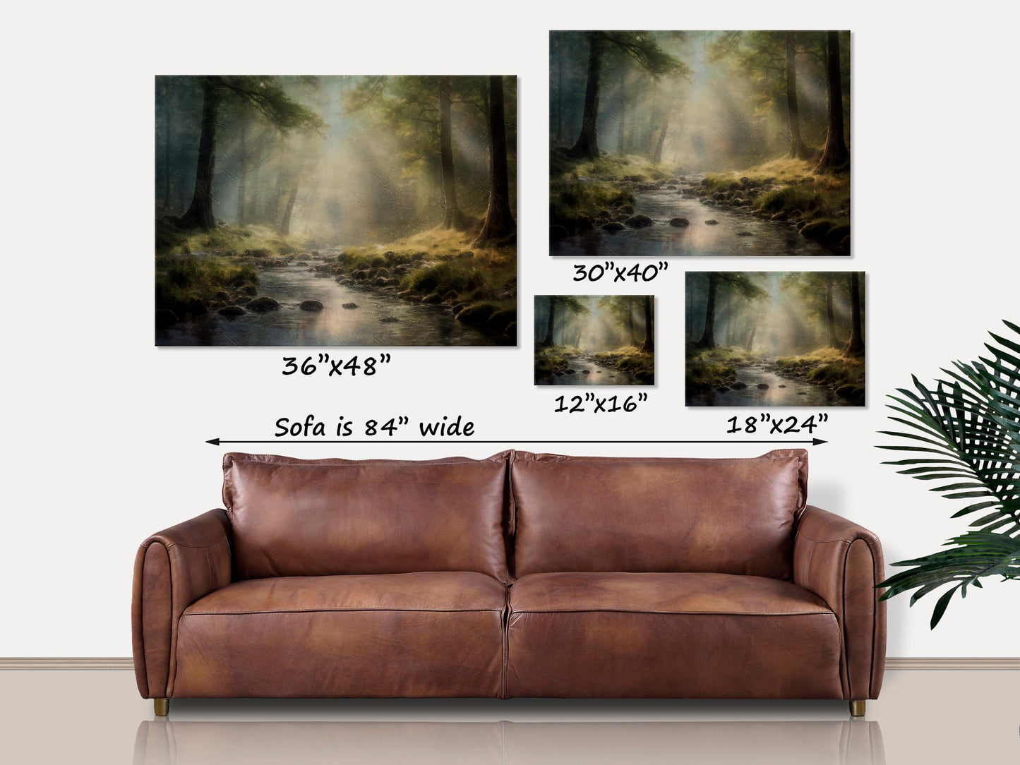 Misty Morning Canvas Wall Art, Landscape Art, Nature Wall Decor, Cabin Decor, Rustic Woods Print, Woods Art, Woodland Wall Art,