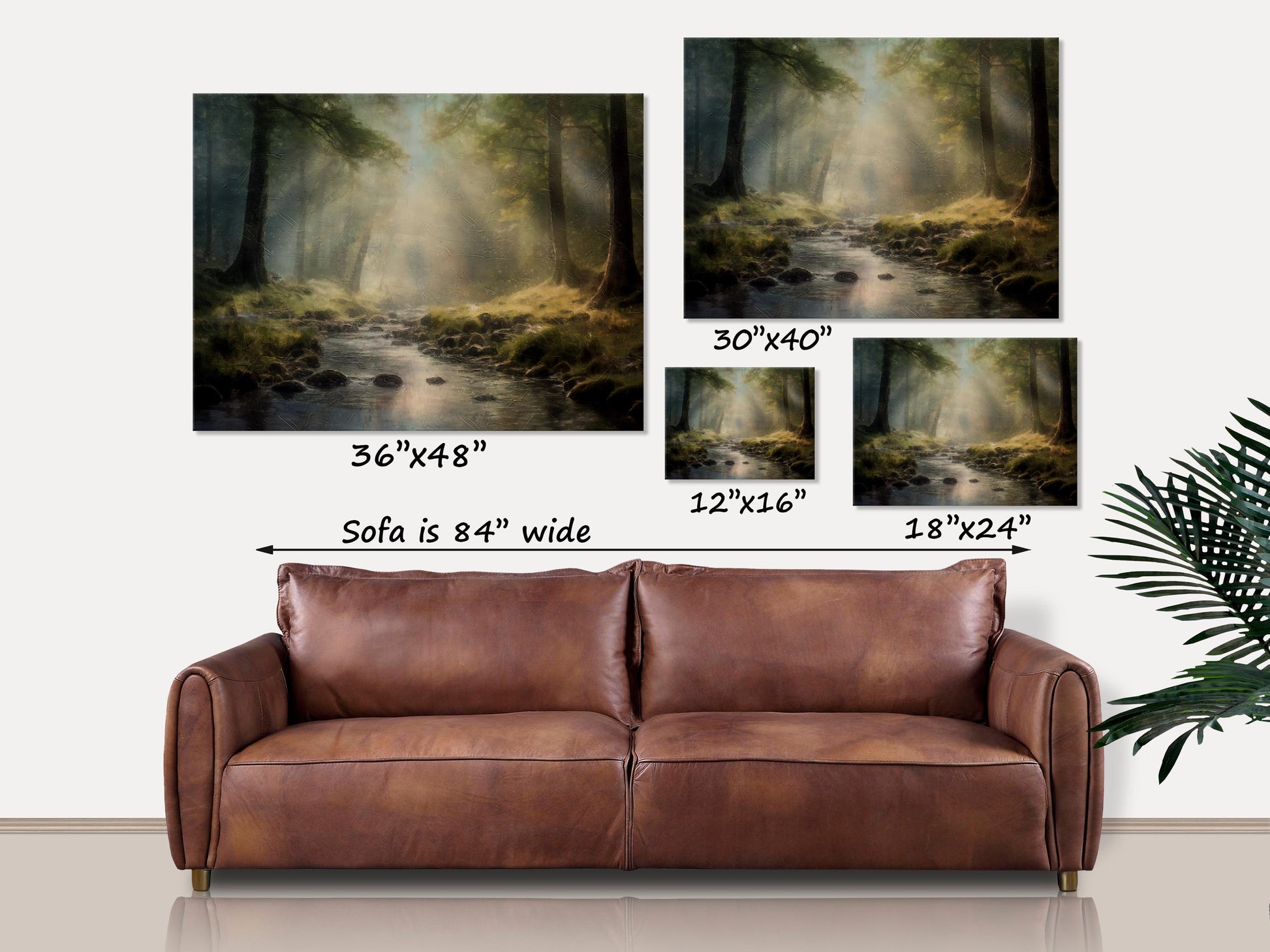 Misty Morning Canvas Wall Art, Landscape Art, Nature Wall Decor, Cabin Decor, Rustic Woods Print, Woods Art, Woodland Wall Art,