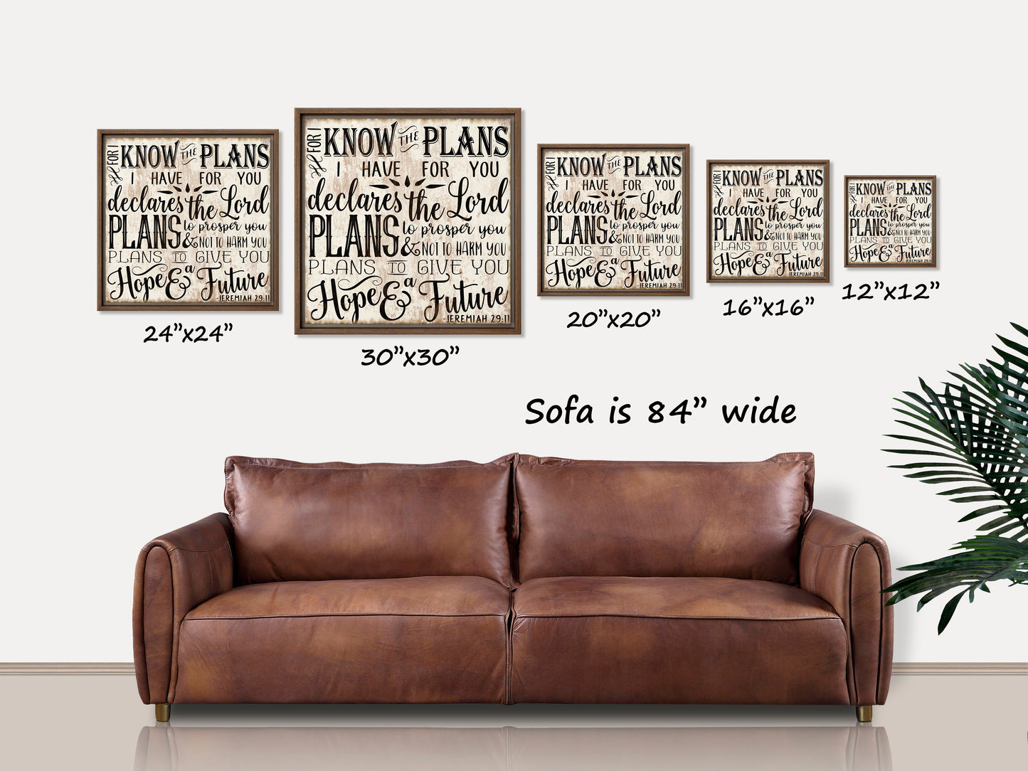 Jeremiah 29:11 Framed Canvas Print