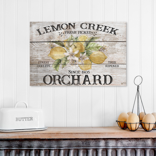 Lemon Creek Orchard Canvas Art