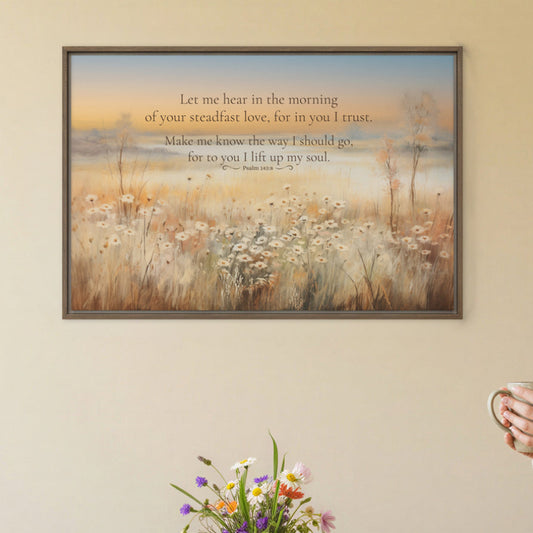 Psalm 143:8 Christian Encouragement Gift