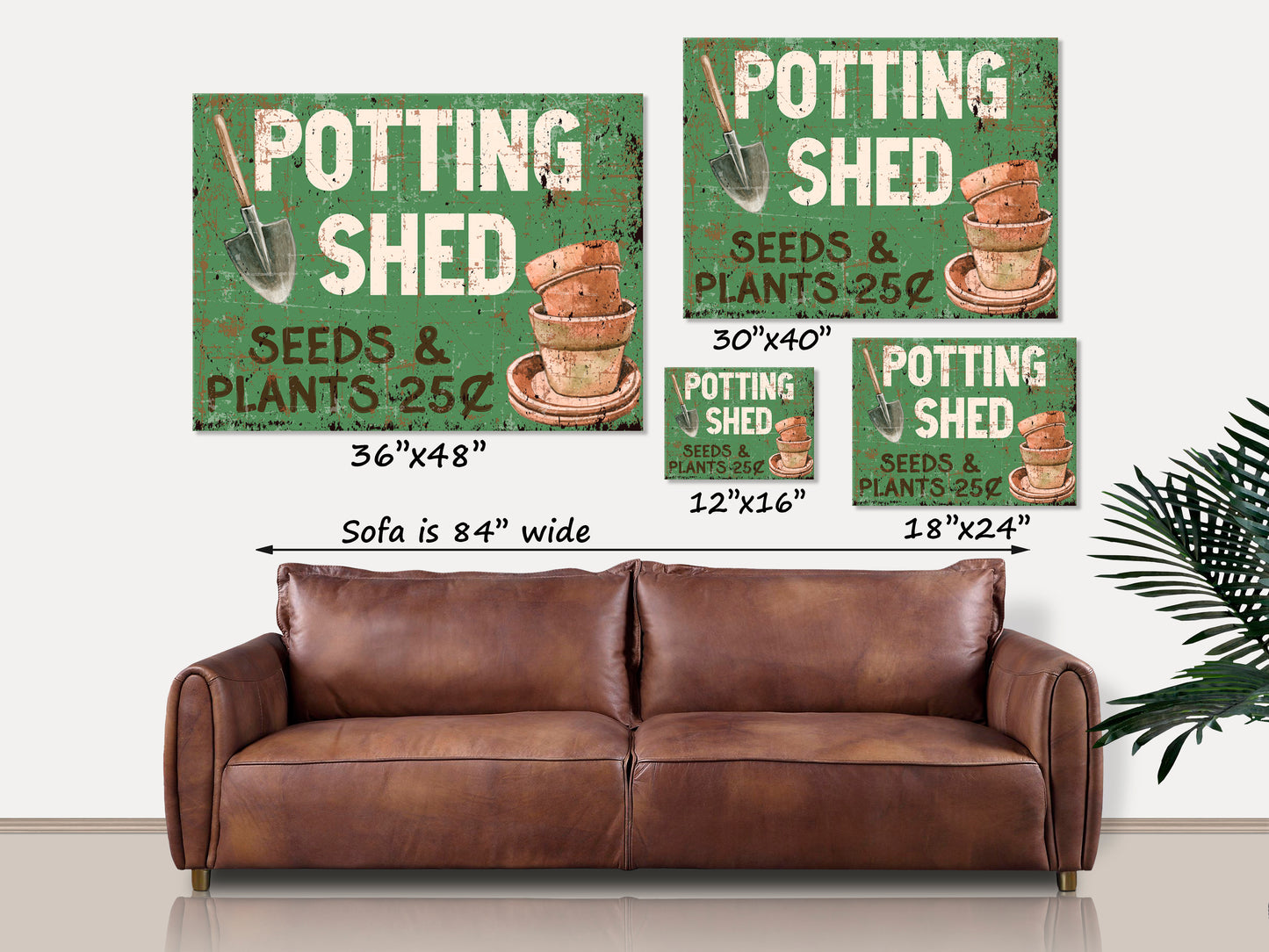 Potting Shed Canvas Wall Art