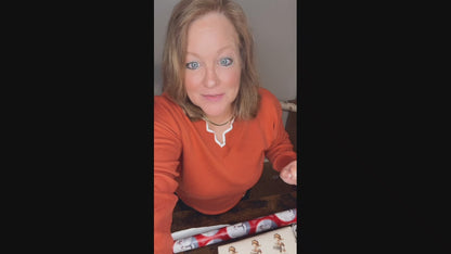 Personalized Gingerbread Christmas Gift Wrap