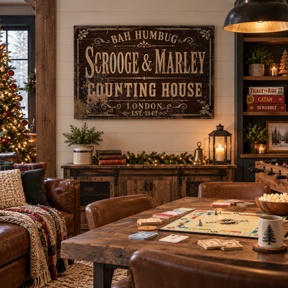 Scrooge & Marley Christmas Canvas