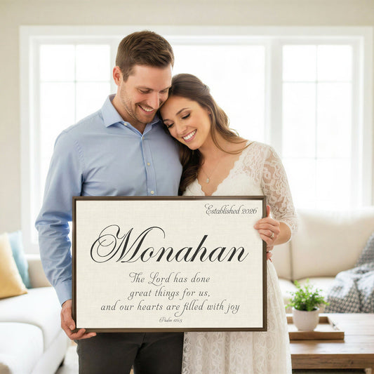 Personalized Christian Wedding Gift Psalm 126:3