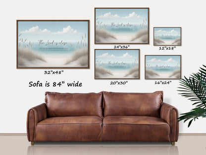 The Lord is Close to the Broken Hearted Wood Framed Canvas