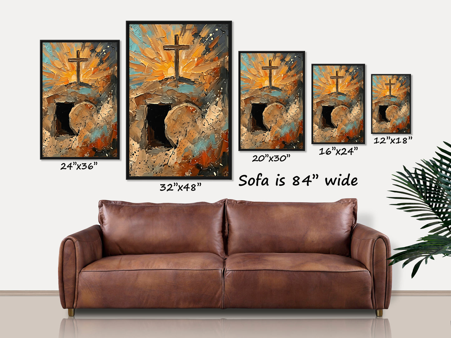 The Tomb is Empty Framed Canvas