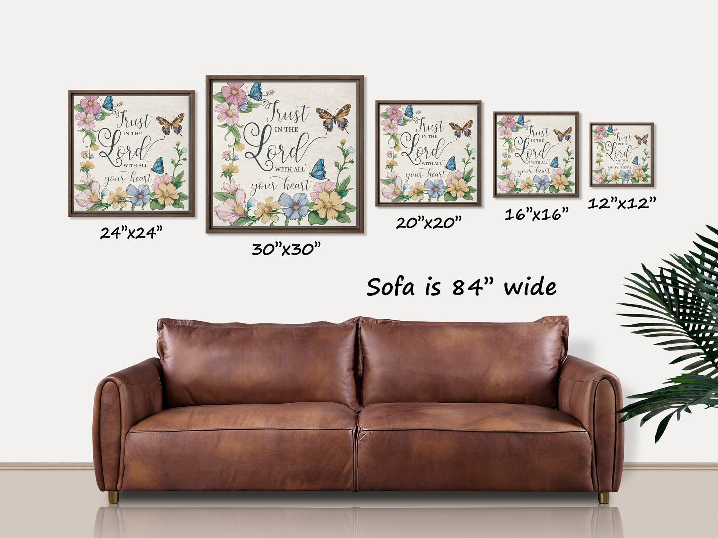 Trust in the Lord Framed Canvas Print