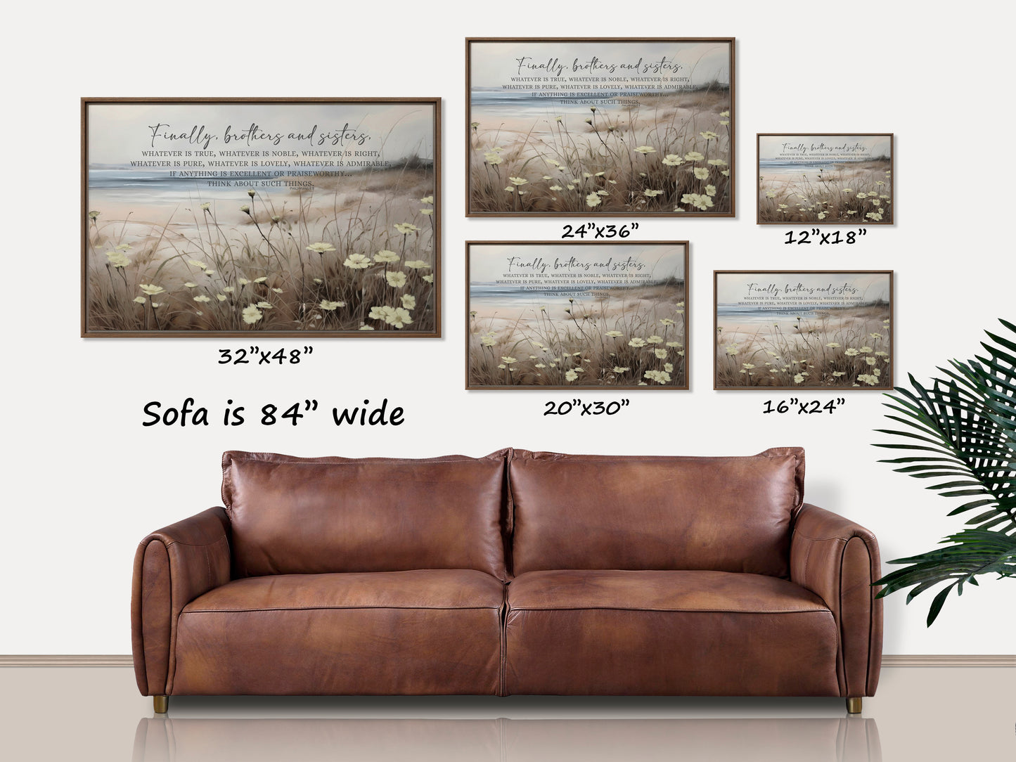 Whatever is True Wood-Framed Art