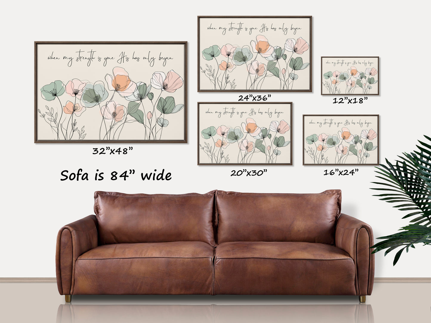 When My Strength Is Gone Wood-Framed Art